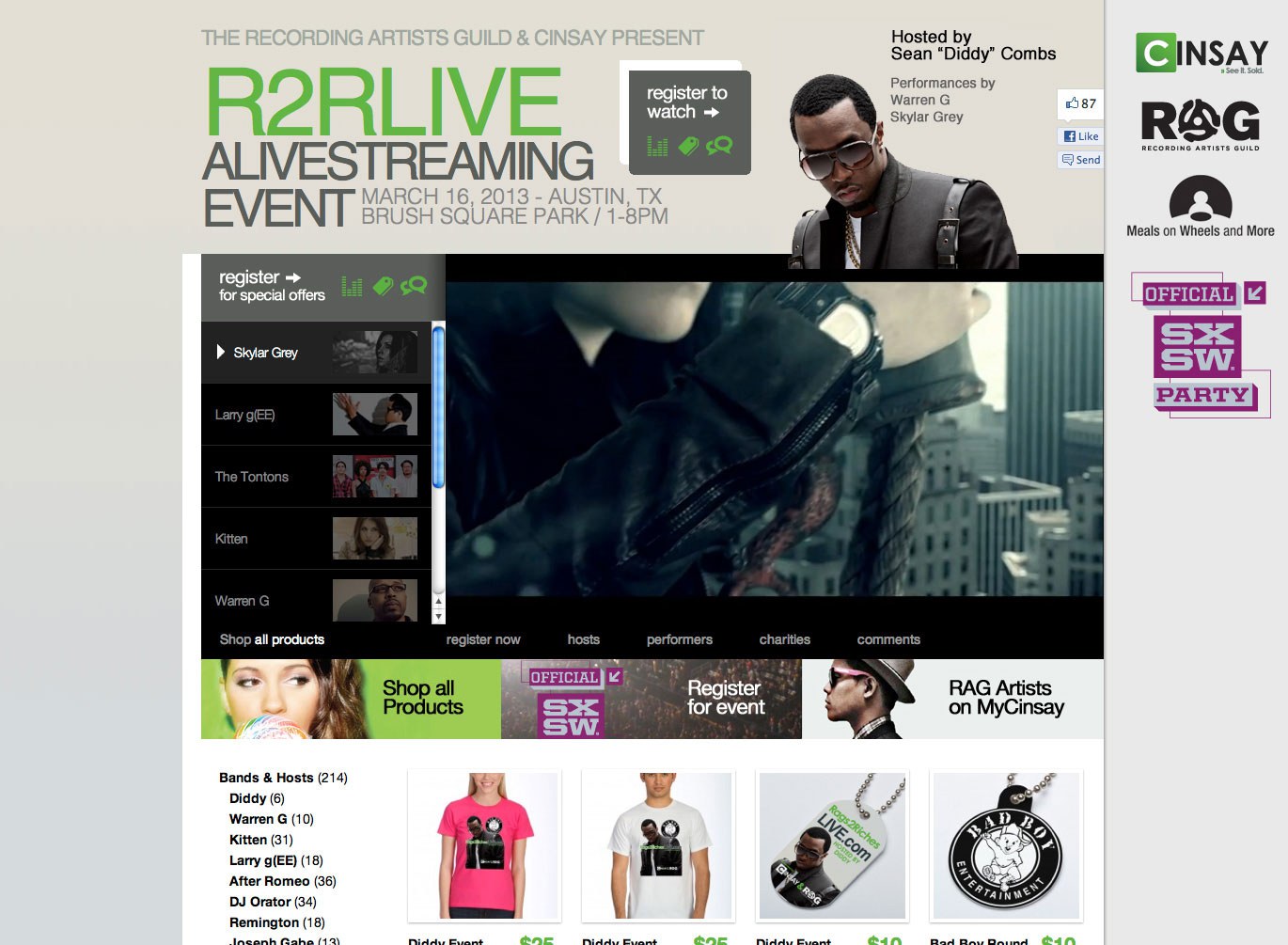 R2RLIVE Event Website