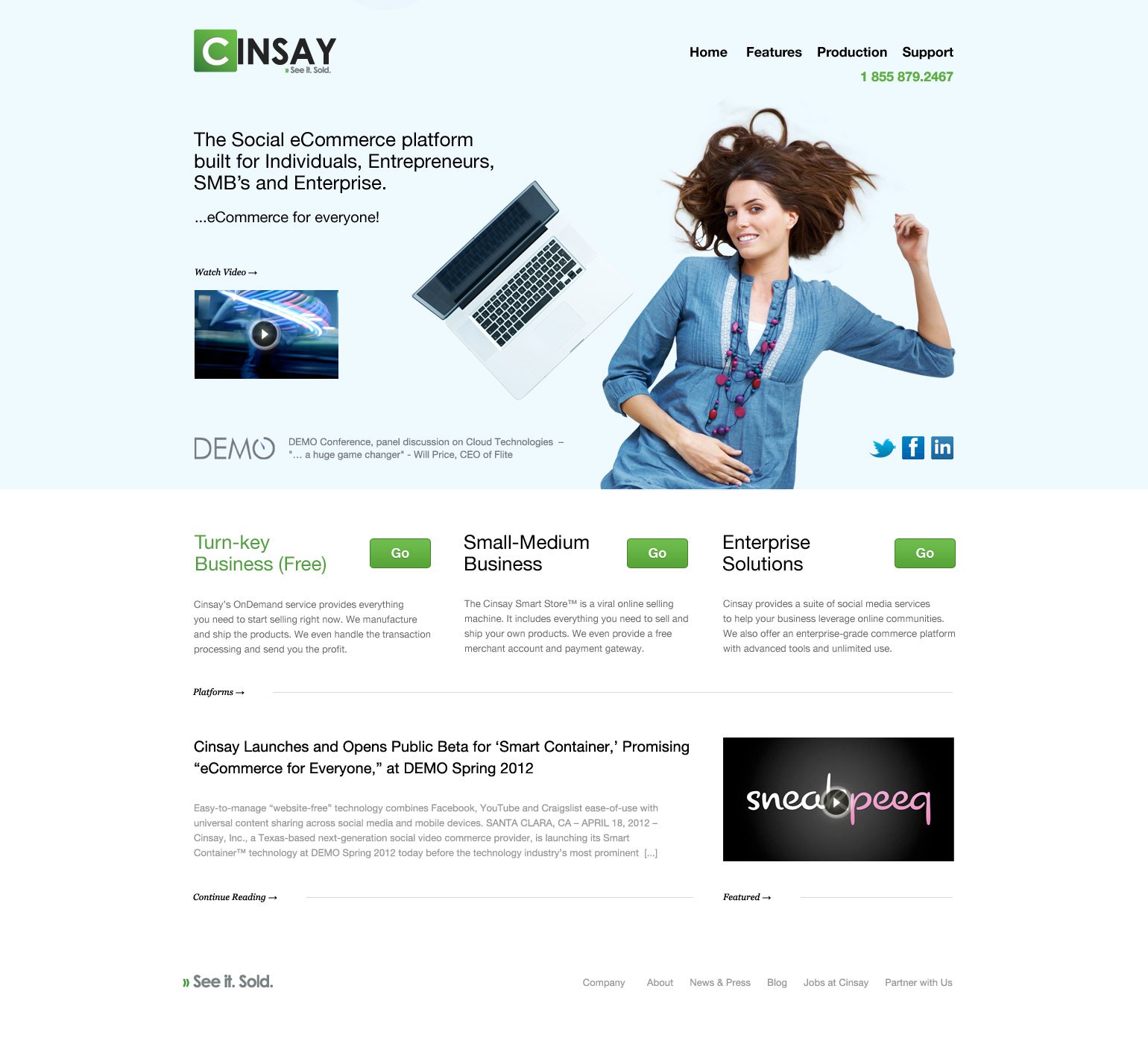 Cinsay Individual Landing Page
