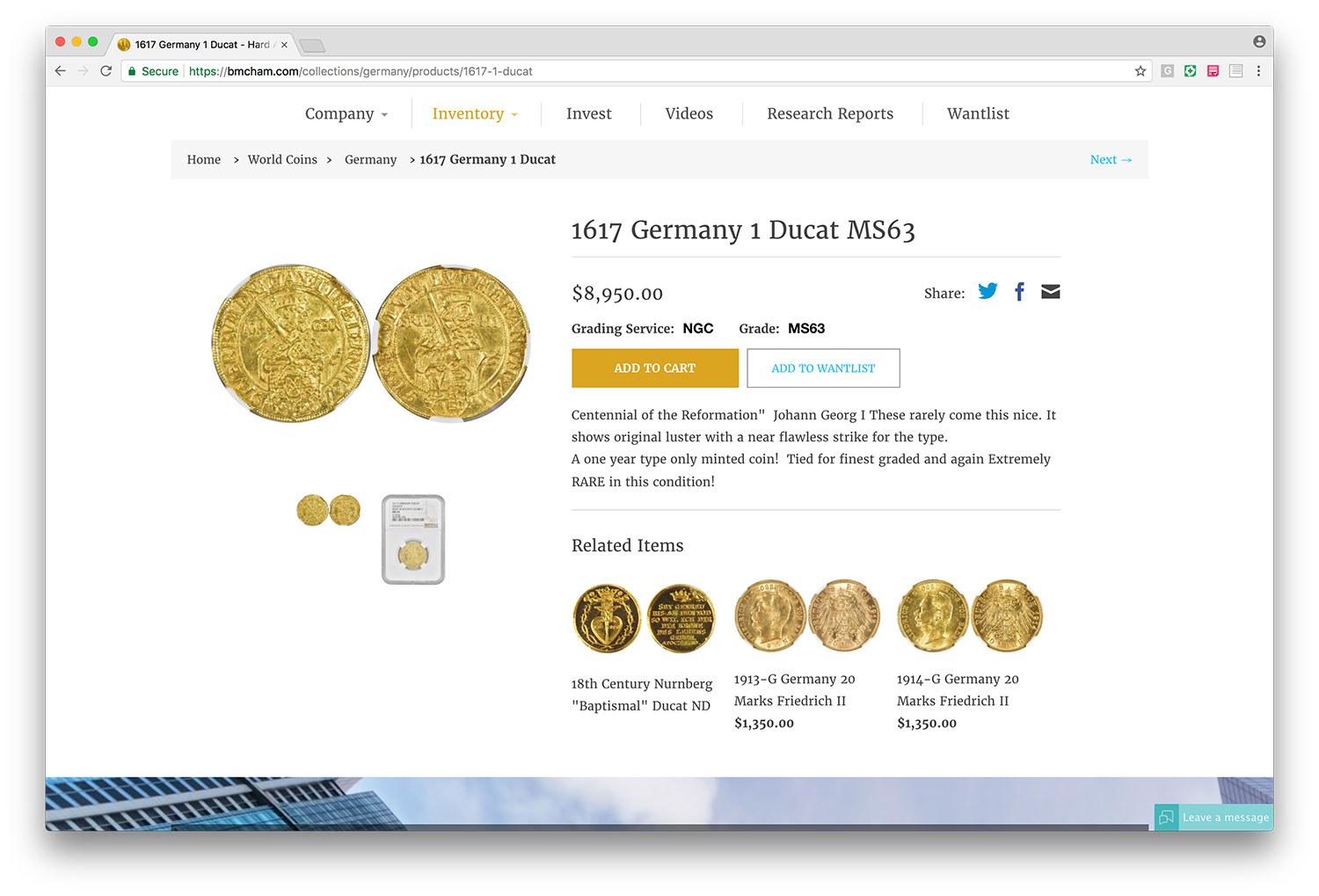 Hard Asset Management Product Page