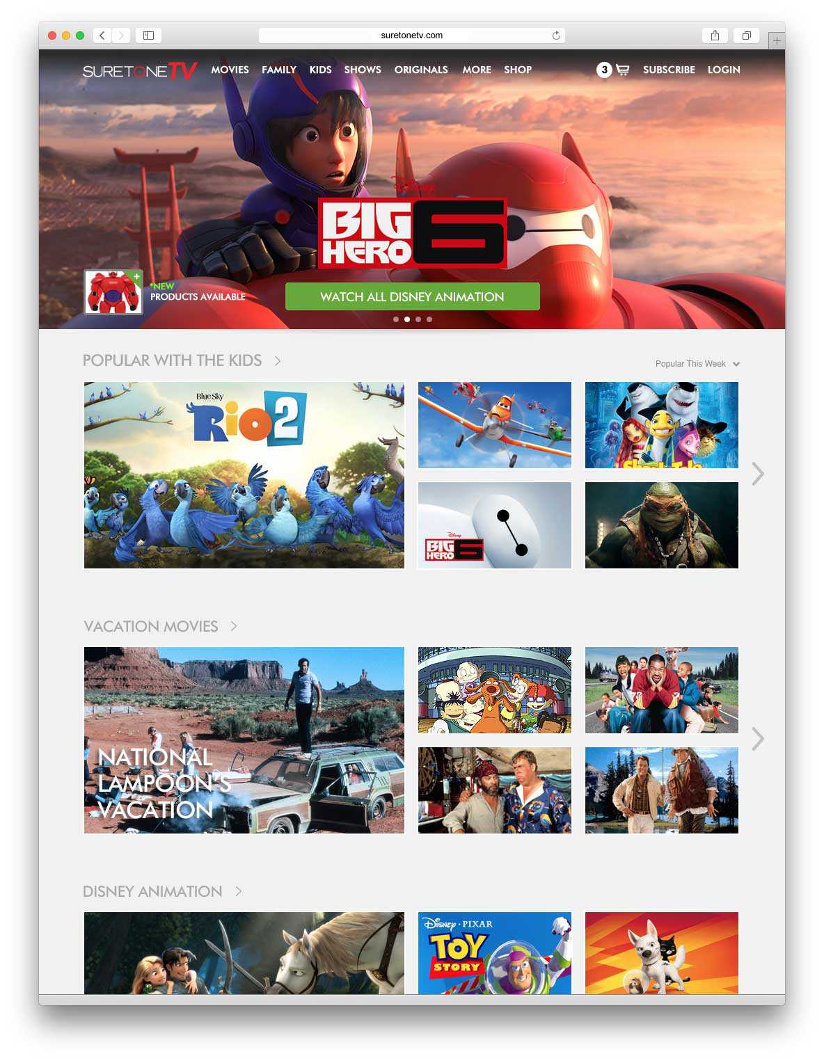 Suretone TV Homepage